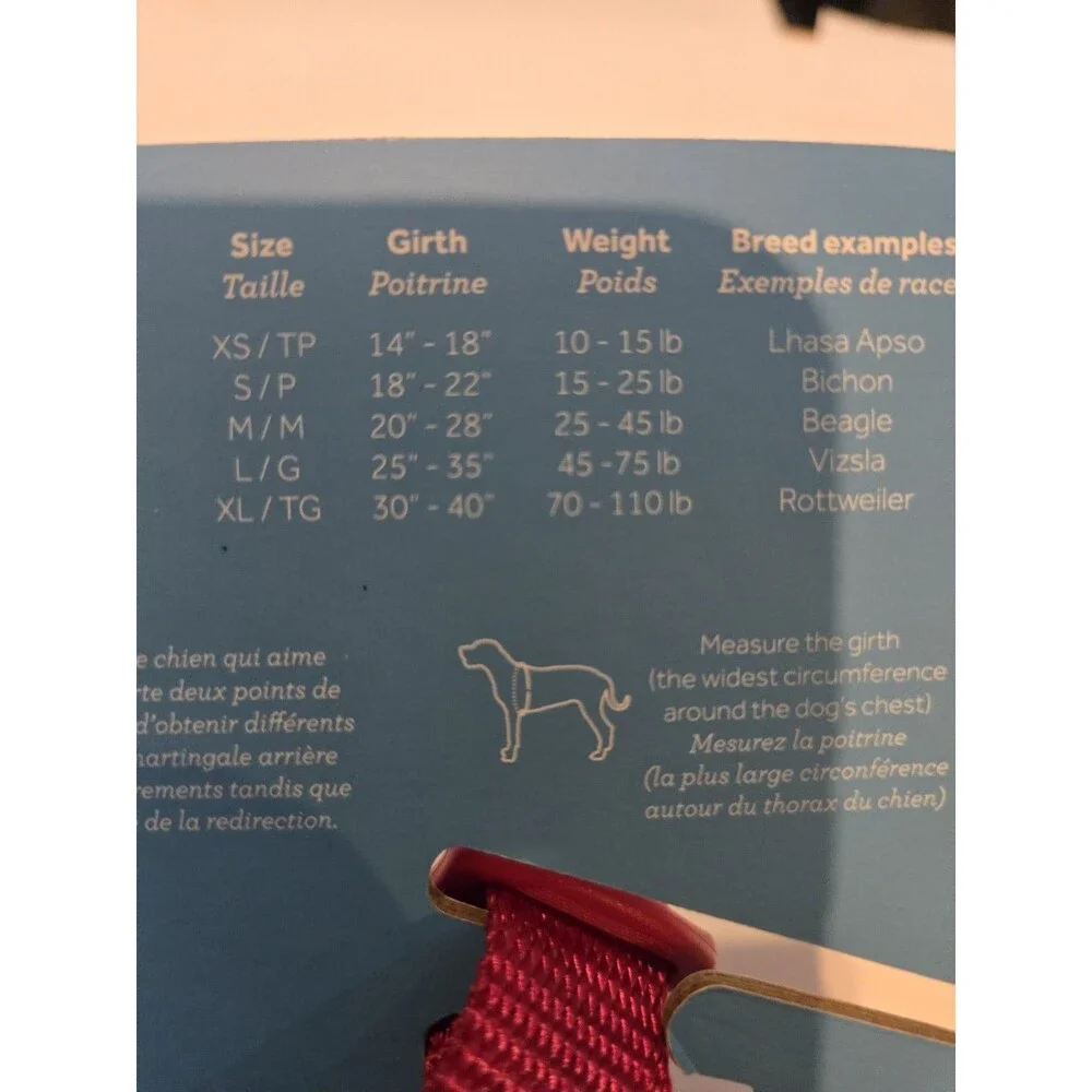 RC Pets Tempo No Pull Dog Harness.  Sz Xs